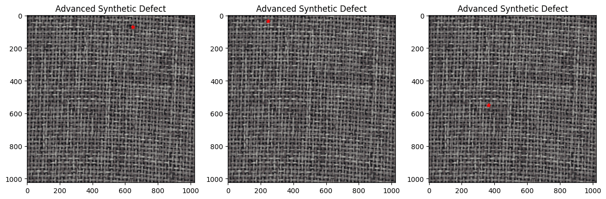 Synthetic carpet-defect training examples