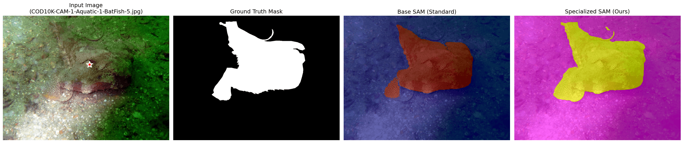Recorded base and specialized SAM camouflage masks