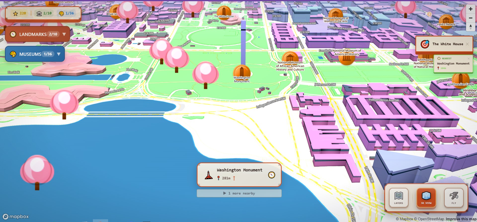 DC Map – Interactive 3D Visualization